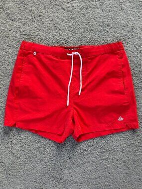 Avalon Classic Swim Trunks - Red - Men's Size Large - Lined - Slim Fit - NWOT
